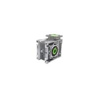 QXWPBIBAN 5:1-100:1 Worm Reducer NMRV050 19mm Input Shaft Rv050 Gear Speed NEMA 42 32 Stepper Motor Engine(Ratio100,Input 19 for name52)