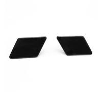 QXWRLD Black Painted Headlight Washer Nozzle Cover Cap, for, for BMW, E90 E91 320i 325i 330i 2009-2012 61677211209 61677211210 Lamp Flap Bumper Trim(Pair)