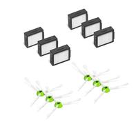 QXWRLD New main brush & Hepa Filter & side brush, for iRobot Roomba i7 i7+ i8 E5 E6 I Series, Vacuum Cleaner Parts Free Post Replacement Filter Vacuum cleaner(As the picture-04)