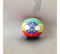 QXXKJDF 3.9in 7.9in Polish Ball, Country Ball, Albania, Egypt, Andorra, EU,Plush Toy,country Balls(Ethiopia,3.7in)