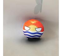 QXXKJDF 7.9 in 3.9 in Country balls，plush，Germany, Fiji, Congo, Mexico, Canada, Congo, plush toys, country ball(Kiribati,3.7in)