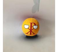 QXXKJDF 7.9-in 3.9-in Plush Country Ball, France, Qatar, Croatia, Plush Toy, Country Balls, Poland Ball(Rome,3.8in)