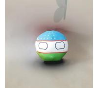 QXXKJDF 7.9-in 3.9-in Plush Country Ball, France, Qatar, Croatia, Plush Toy, Country Balls, Poland Ball(Uzbekistan,3.8in)