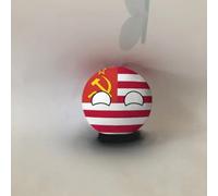 QXXKJDF 7.9 In 3.9 In Polish Ball, Country Ball, Australia, Japan, Maldives, Angola, Plush Toy,Countryballs(America1,3.7in)