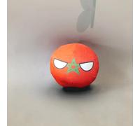 QXXKJDF 7.9 In 3.9 In Polish Ball, Country Ball, Australia, Japan, Maldives, Angola, Plush Toy,Countryballs(Morocco,7.8in)
