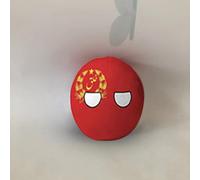 QXXKJDF 7.9 In 3.9 In Polish Ball, Country Ball, Australia, Japan, Maldives, Angola, Plush Toy,Countryballs(AFG,3.7in)