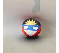 QXXKJDF 7.9In,3.9In,Country Ball, Ecuador, France, Spain, Canada, Congo, Plush Toys, Country Balls(Antigua,3.7in)