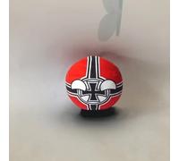 QXXKJDF 7.9In,3.9In,Country Ball, Ecuador, France, Spain, Canada, Congo, Plush Toys, Country Balls(EK,3.7in)