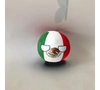 QXXKJDF 7.9In,3.9In,Country Ball, Ecuador, France, Spain, Canada, Congo, Plush Toys, Country Balls(Mexico,3.7in)