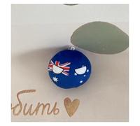 QXXKJDF 7.9in, 3.9in Polish Ball,country Ball,Pakistan,France, Canada,EU, Plush Toy,country Balls, (Australia,3.7in)