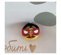 QXXKJDF 7.9in, 3.9in Polish Ball,country Ball,Pakistan,France, Canada,EU, Plush Toy,country Balls, (East Germany,7.8in)
