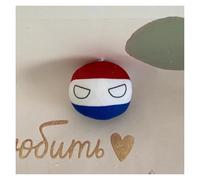 QXXKJDF 7.9in, 3.9in Polish Ball,country Ball,Pakistan,France, Canada,EU, Plush Toy,country Balls, (Netherlands,3.7in)