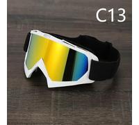 QXYOGO Mtb Goggles,Motorcycle Goggles Motocross Cycling Goggles Adult Bike Eyes Glasses Ski Windproof Helmet(C13)