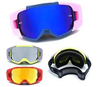QXYOGO Mtb Goggles,Motorcycle Goggles Motocross Goggles Glasses Motocross Glasses Windproof Cycling Sunglasses Ski Mask Motorcycle Mask Dirt Bike Goggles(F13set)