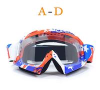 QXYOGO Mtb Goggles,Motorcycle Goggles Motocross Helmet Goggles Moto Cross Dirtbike Motorcycle Helmets Glasses Skiing Skating Eyewear(C2)