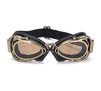 QXYOGO Mtb Goggles,Motorcycle Goggles MTB Biker Goggles Motorcycle Goggle Sunglasses Scooter Moto Aviateur Vintage Glasses Motocross Goggle(Bronze Smoke)