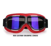 QXYOGO Mtb Goggles,Motorcycle Goggles Windproof Motorcycle Helmet Glasses Leather Safety Protective Anti-glare Motocross Cross-country Steampunk Glass(27)