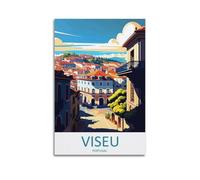 QXYUIN Landscape Poster Portugal, Viseu Historic Town.jpg Poster Wall Art Canvas Aesthetic Decorative Painting for Room 20x30inch(50x75cm) Unframe-style