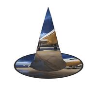 QXYZPYZYLD Airplane In The Evening Light Print Halloween Hat For Parties, Carnivals, And Role Play