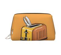 QXYZPYZYLD Cute Crying Chainsaw Durable Pvc Leather Toiletry Organizer With Multiple Interior Pockets For Travel And Home Use, Gold, One Size