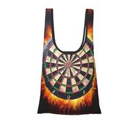 QXYZPYZYLD Dart Board Print Fold Eco-Friendly Shopping Bags For Groceries, Travel & Everyday Use