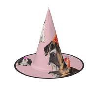 QXYZPYZYLD French Bulldogs Print Halloween Hat For Parties, Carnivals, And Role Play