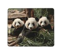 QXYZPYZYLD Giant Pandas Print Washable Mousepad Cloth, Non-Slip Rubber Base Computer Mousepads for Laptop