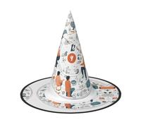 QXYZPYZYLD I Love The 90s Illustration Print Halloween Hat For Parties, Carnivals, And Role Play