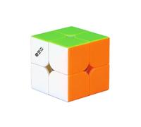 QY MS 2X2 Speed Cube Stickersless Professional Smooth 2x2x2 Magic Cube 3D Puzzle Brain Teasers for Cube Lovers