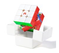QY X-Man Tornado V4 M Pioneer UV 3x3 Speed Cube Professional Puzzle Toy | UV Drill Surface Technology, Omni-Directional Axis Magnetic Positioning, All-in-One Learning Kit Premium Core System