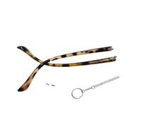 QYAJS 1 Pair Glasses Temple Arms Legs Replacement for Eyeglasses Sunglasses 1.5mm Convex Single Teeth with Screws and Screwdriver (6mm)