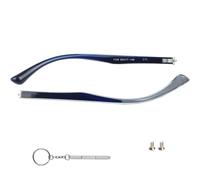 QYAJS 1 Pair Glasses Temple Arms Legs Replacement for Eyeglasses Sunglasses 1.5mm Single Hinge with Screws and Screwdriver (6mm)