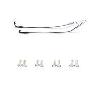 QYAJS 1 Pair Metal Frame Arms Rimless Glasses Legs Glasses Replacement Temple Eyewear Frame Temple (Black), Black, 148mm