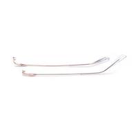 QYAJS 1 Pair Metal Frame Arms Rimless Glasses Legs Glasses Replacement Temple Eyewear Frame Temple, Gold, Large