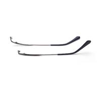 QYAJS 1 Pair Metal Frame Arms Rimless Glasses Legs Glasses Replacement Temple Eyewear Frame Temple, Gun Color, Large