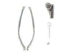 QYAJS 1 Pair TR Eyeglass Temple Arms Replacement Frame Temples with Single Male Knuckle Design, White #2