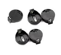 QYAJS 5PCS BS-2-1 3V CR2032 CR2025 CR2016 Coin Cell Battery Holder Socket Holder Case Black