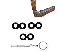 Eyeglass Repair Kits Glasses Grips Hinge Tighteners Silicone Hinge Rings Eyeglass Replacement and 1 Screwdriver 6mm for Eyeglass Frame