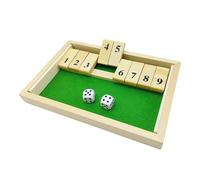 Qyara Dementia Activities for Seniors, Wooden Shut The Box Memory Game for Elderly, Alzheimers Products for Elderly, Adults, Easy Cognitive Gifts for Dementia Patients (9 Number)