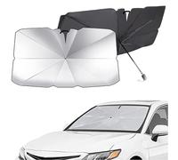 QYCJKL Car Windshield Sun Shade Umbrella for Mercedes Benz C Class W204 2007-2014, Foldable Car Windscreen Sunshade Cover, Front Window Sun Shade Protector Blocks UV Heat Insulation,125x65cm