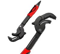 QYCWHXVDF 1pc Set Adjustable Universal Wrench, High Carbon Steel Forged, Three-Sided Teeth, Quick Opening(10.24inch)