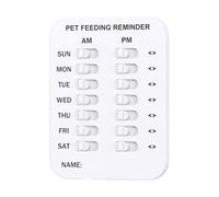 QYDZR Did You Feed The Cat Tracker, Accessories Helps You to Track Pet Feeding, Food Feeding Reminder Magnets Device for Dogs and Cats(Two rows)