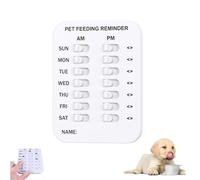 QYDZR Did You Feed The Cat Tracker, Food Feeding Reminder Magnets Device for Dogs and Cats, Pet Has Been Fed Schedule Clip, Daily Pets Supplies Essentials(#a)