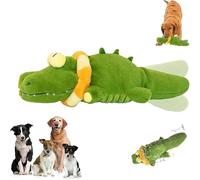 QYDZR The Mellow Dog - Calming Crocodile, Automatic Tail-Wagging, Soft & Washable Cover, Plush Dog Toy, for Small, Medium & Large Dogs(1PCS)