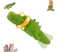 QYDZR The Mellow Dog - Calming Crocodile,Interactive Emotional Support Plush, Soft & Washable Cover, Automatic Tail-Wagging, for Dogs for Small, Medium & Large Dogs(1pcs)