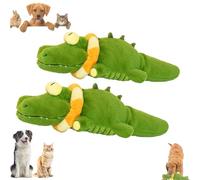 QYDZR The Mellow Dog - Calming Crocodile, Plush Dog Toy, Soft & Washable for Small, Medium, Large Dogs Interactive & Emotional Support Plush(2pcs)