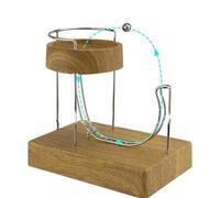 QYDZSHOP Electromagnetic Art Perpetual Motion Machine, Upgraded Silent Rolling Ball Perpetual Motion, Physical Science Teaching Toys, Office Home Mysterious Kinetic Art Decorations