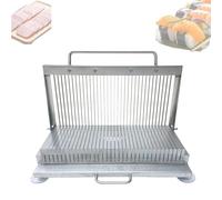 QYDZSHOP Stainless Steel Sushi Cutter, Sushi Roll Slicer, Commercial Vegetable Fruit Cutter, 8mm/11mm Blade Spacing, Improve The Efficiency Of Making Sushi, for Western Restaurant and the kitchen