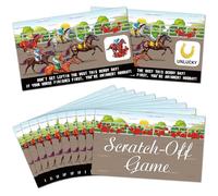 Qyeahkj 67Pcs Horse Derby Party Game Horse Racing Scratch Off Cards Derby Party Fortune Games Supplies Derby Scratch Off Tickets Activity for Kids Adults Derby Horse Race Party Decoration Favors