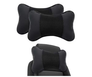 QYETRGF 2 Pack Car Neck Support Pillow, for Volvo XC60 II XC90 V90 S90 2018-2026 Car Neck Pillow for Relieving Neck Fatigue Soft Memory Foam,Ergonomic Design,A
